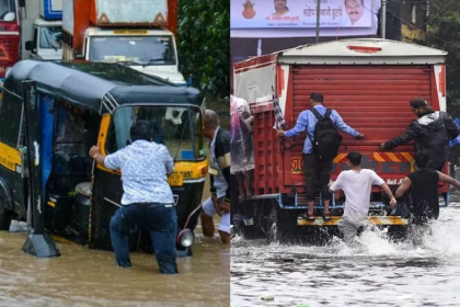 मुंबई में मूसलाधार बारिश, रेल-उड़ानें ठप, IMD का अलर्ट जारी