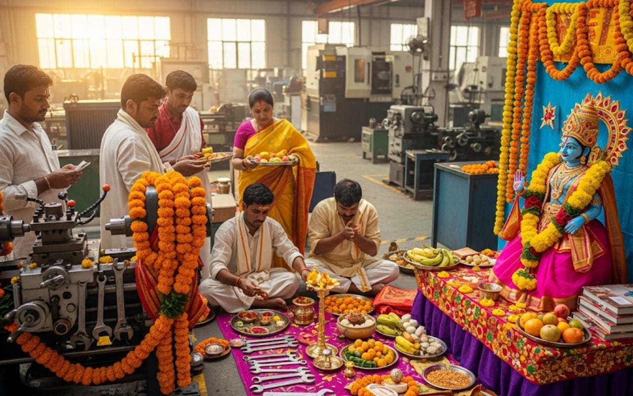 विश्वकर्मा जयंती: मनोकामना पूर्ति के लिए चढ़ाएं ये प्रसाद, पाएं सुख-समृद्धि का वरदान।