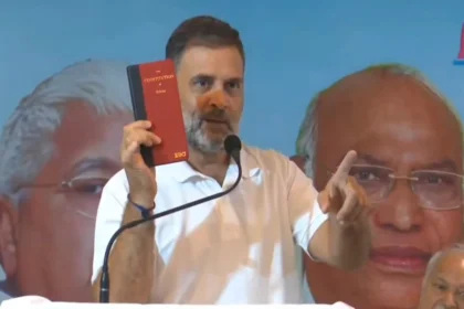 संविधान की कसम, हाइड्रोजन की धमकी: पटना में गरजे राहुल, वोट चोरी पर कहा...