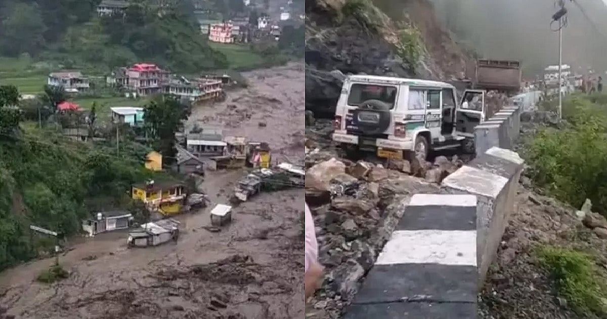 हिमाचल में 'फिर' तबाही! बिलासपुर में फटा बादल, मलबे में समाए वाहन, रोंगटे खड़ी कर देने वाली तस्वीरें।
