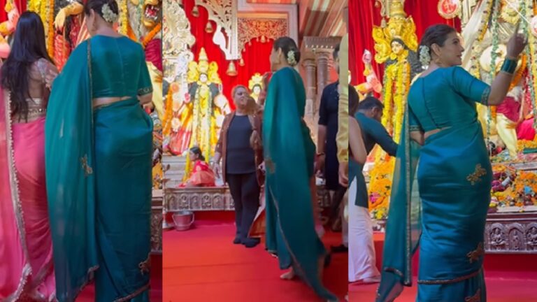 काजोल के इस रूप ने उड़ाए होश! मां दुर्गा के सामने साड़ी में ऐसा क्या कर गईं काजोल? (वीडियो वायरल)