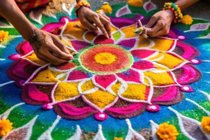 दिवाली पर रंगोली: शुभ-अशुभ वास्तु के अनुसार, कहाँ बनाएँ और कहाँ नहीं?