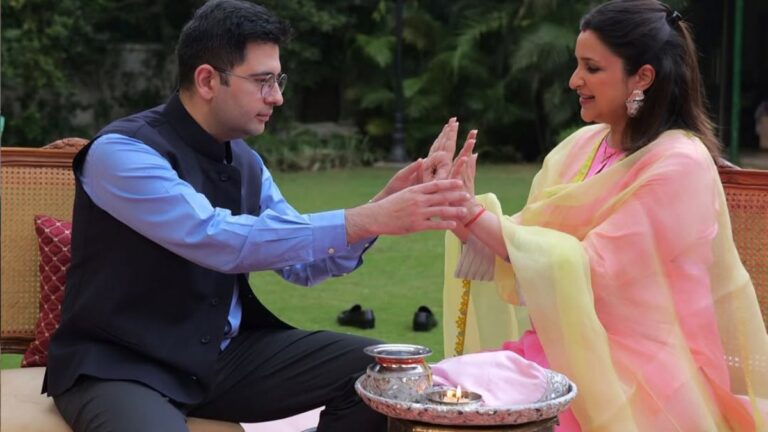 परिणीति-राघव का करवा चौथ: चांद के साथ, प्यार का इज़हार!