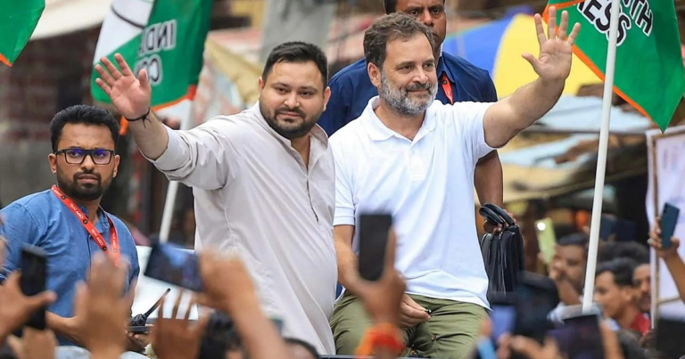 बिहार में राहुल गांधी का गरजता हुंकार: तेजस्वी संग, मुजफ्फरपुर-दरभंगा में जन-जन की आवाज