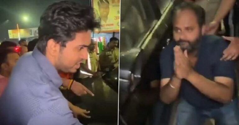 यूपी में बीजेपी नेता का वायरल वीडियो: सड़क पर युवक की नाक रगड़ाई, हुई गिरफ्तारी