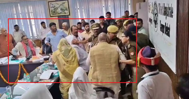 BJP के रण में 'तू-तू, मैं-मैं': दिशा बैठक में सांसदों के बीच हाथापाई, पुलिस ने संभाला मोर्चा!