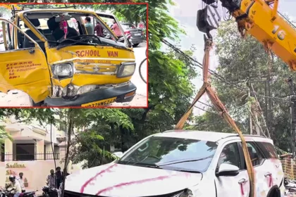 "राजस्थान: दिल दहला देने वाला हादसा, स्कूल वैन और SUV की जबरदस्त टक्कर में 2 मासूम जिंदगियां काल का ग्रास, 5 घायल"