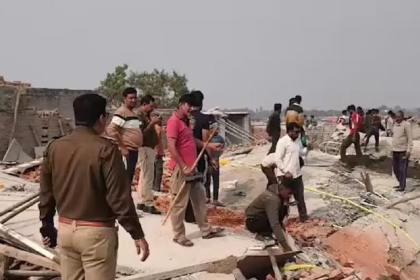 ग्रेटर नोएडा: दर्दनाक हादसा, निर्माणाधीन बिल्डिंग से गिरा लेंटर, 4 मजदूर काल के गाल में समाए, 7 घायल