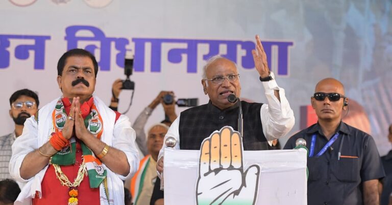 जनता का फैसला: "आया नीतीश, गया नीतीश" - खड़गे ने जनता से की सत्ता से दूर करने की अपील।