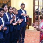 दृष्टिबाधित महिला क्रिकेट टीम का राष्ट्रपति से ऐतिहासिक मिलन