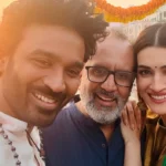 पुणे के गणेश मंदिर में 'तेरे इश्क में' की सफलता के बाद धनुष और कृति का श्रद्धा-सुमन।