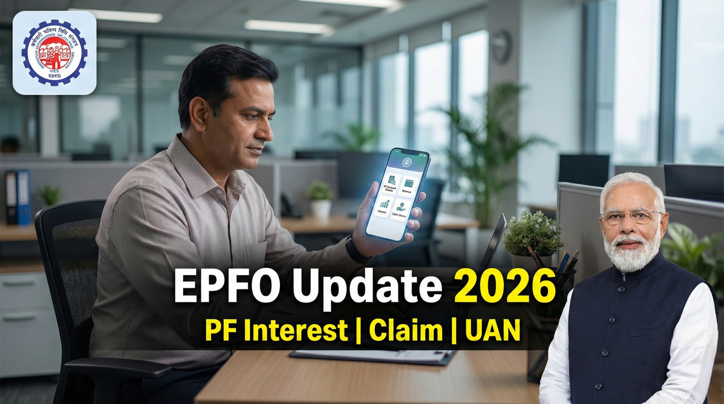 EPFO Update 2026 PF interest claim status UAN rules