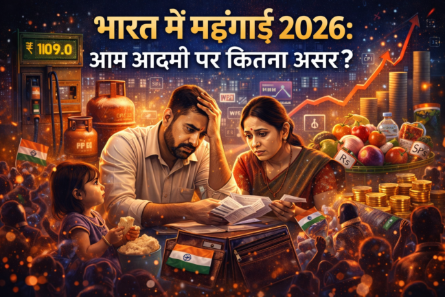 भारत में महंगाई 2026: आम आदमी पर खर्च और मूल्य वृद्धि का असर