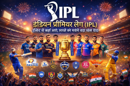 Indian Premier League IPL teams and packed cricket stadium