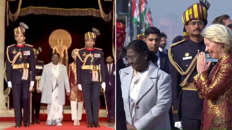 गणतंत्र दिवस परेड: कर्तव्य पथ पर भारत की शक्ति और गौरव का अद्भुत नज़ारा, राष्ट्रपति मुर्मू ने किया ध्वजारोहण।