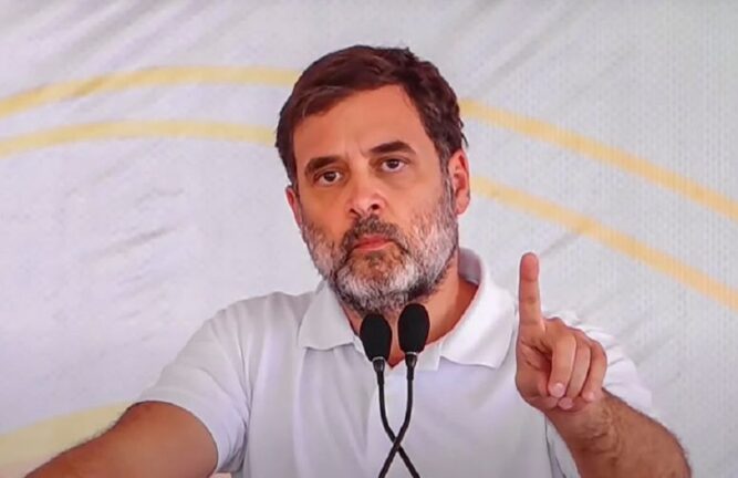 राहुल गांधी ने कसा तंज, कहा- मोदी का डबल इंजन चल रहा है, लेकिन सिर्फ अरबपतियों के लिए.