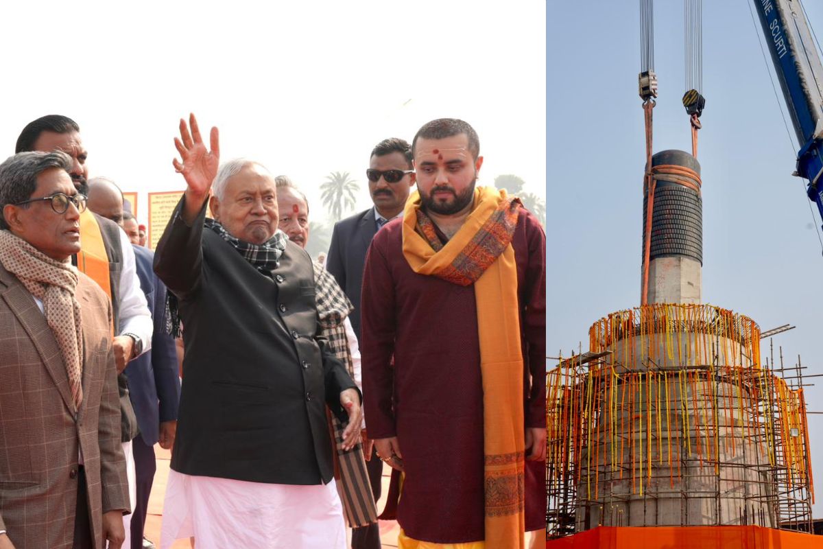 विराट रामायण मंदिर में दुनिया के सबसे विशाल शिवलिंग की गौरवशाली स्थापना: साक्षी बने सीएम नीतीश और उपमुख्यमंत्री