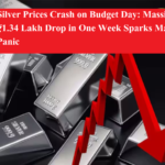 बजट के दिन चांदी की कीमतों में भारी गिरावट, एक हफ्ते में कीमत गिरी ₹1.34 लाख, बाजार में दहशत