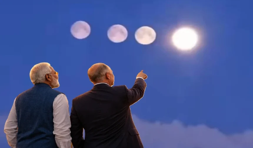 भारत के आसमान में एक साथ दिखे 4 चाँद! रूस से आए इस वीडियो ने सबको चौंकाया