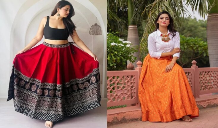 आजकल धूम मचा रही हैं ये 5 ट्रेंडी लॉन्ग स्कर्ट्स, जो आपको देंगी एकदम सेलिब्रिटी जैसा ग्लैमरस लुक!