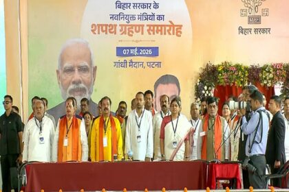 बिहार: सम्राट चौधरी कैबिनेट का विस्तार, पूर्व सीएम नीतीश कुमार के बेटे ने ली मंत्री पद की शपथ.