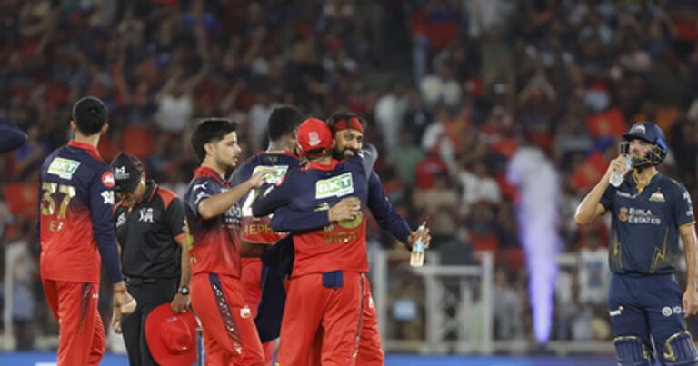 IPL 2026 Final: डार, भुवी और हेजलवुड के तूफान में उड़ी गुजरात टाइटंस, RCB ने 155 रनों पर रोका रास्ता!
