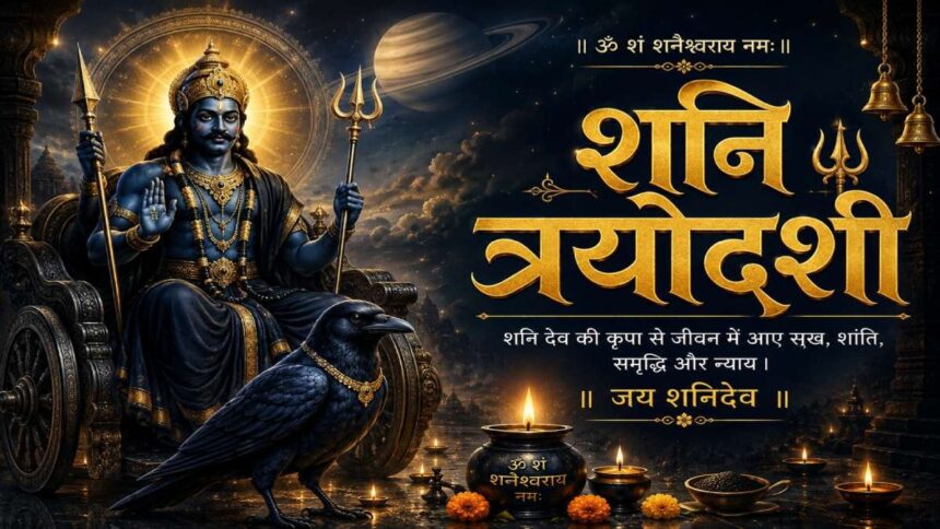 शनि त्रयोदशी 2026: शनि देव की कृपा पाने का महासंयोग! जानें सही तिथि, शुभ मुहूर्त और अचूक पूजा विधि।
