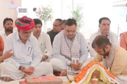 मुख्यमंत्री भजनलाल शर्मा ने भूमि पूजन कर जयपुर मेट्रो फेज-2 के कार्य का शुभारंभ किया.