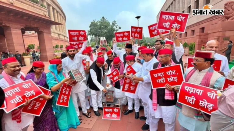 "चंदा चोर, गद्दी छोड़!" – राम मंदिर ट्रस्ट पर अखिलेश यादव का सबसे बड़ा प्रहार।