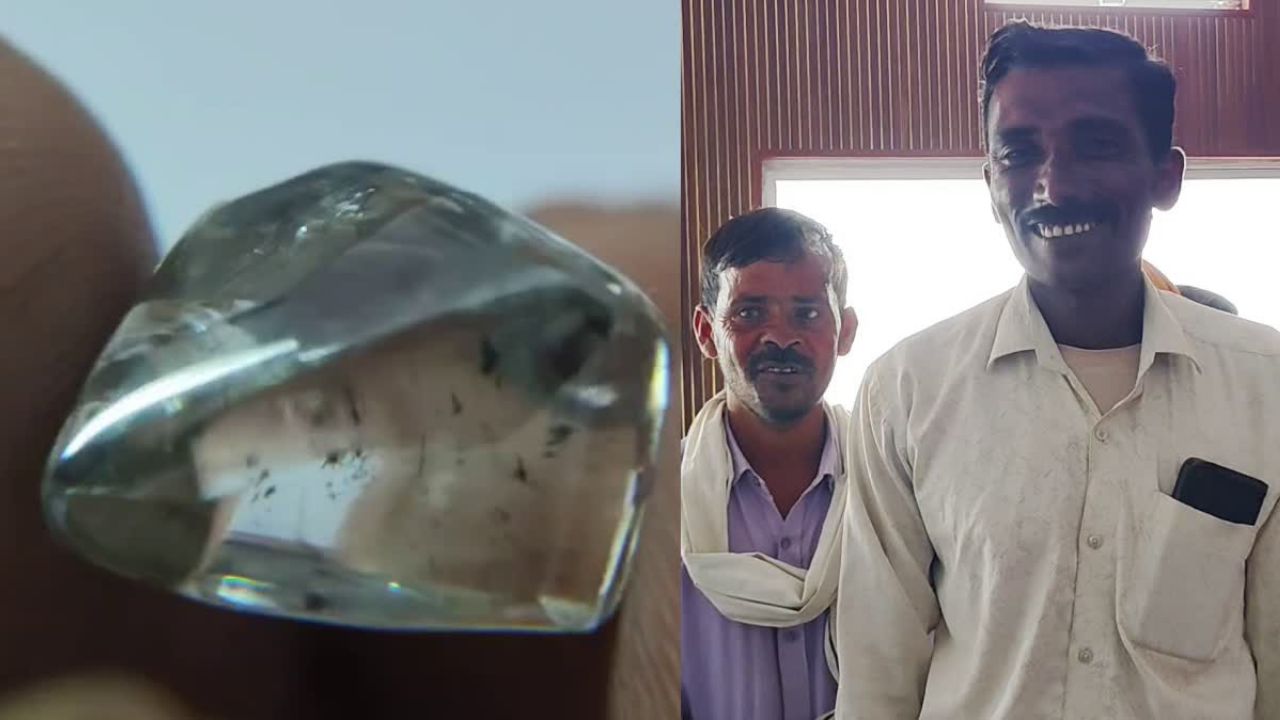 पन्ना में सात मजदूरों की चमकी किस्मत, मिला 16.96 कैरेट का बेशकीमती हीरा; 50 लाख तक हो सकती है कीमत