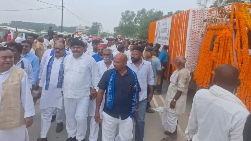 उमाशंकर सिंह का राजकीय सम्मान के साथ अंतिम संस्कार, अंतिम विदाई में उमड़ा जनसैलाब
