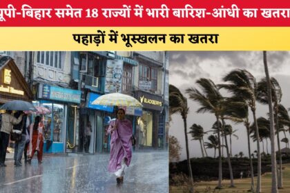सावधान! IMD का रेड अलर्ट: यूपी-बिहार सहित 18 राज्यों में मचेगी तबाही, आज होगी भारी बारिश और आंधी!