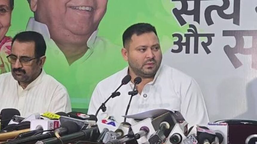 SIR विवाद पर तेजस्वी यादव का बड़ा हमला, CEC ज्ञानेश कुमार की गिरफ्तारी की मांग फिर दोहराई