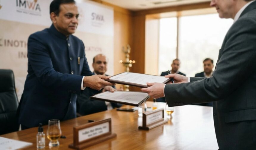 IMWA और Scotch Whisky Association में हुआ ऐतिहासिक करार: अब भारत और ब्रिटेन के बीच चमकेगा कारोबार