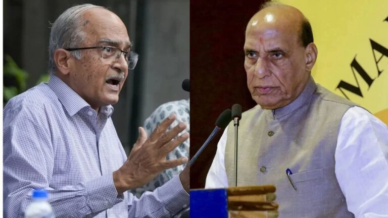 प्रशांत भूषण के 'रिजीम चेंज' बयान पर BJP का पलटवार, बोली- 'जो बांग्लादेश में हुआ वही दोहराना चाहते हैं'