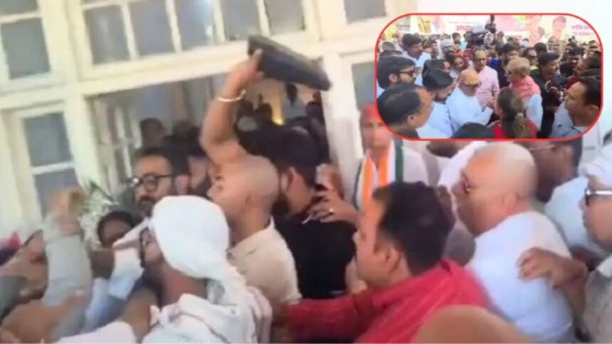 लखनऊ में कांग्रेस मुख्यालय पर हंगामा, अजय राय और ममता चौधरी के बीच विवाद में किसने क्या कहा?
