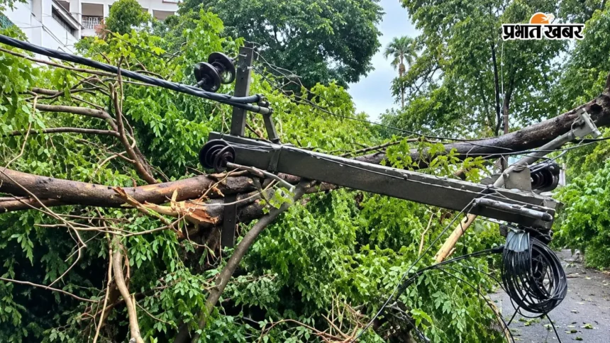 चक्रवात अर्नब का तांडव: टूटे बिजली के तारों ने बरपाया मौत का कहर, करंट की चपेट में आने से महिला समेत दो की गई जान।